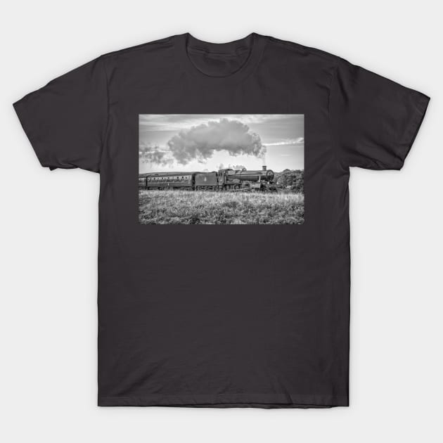 Witherslack Hall - Black and White T-Shirt by SteveHClark
